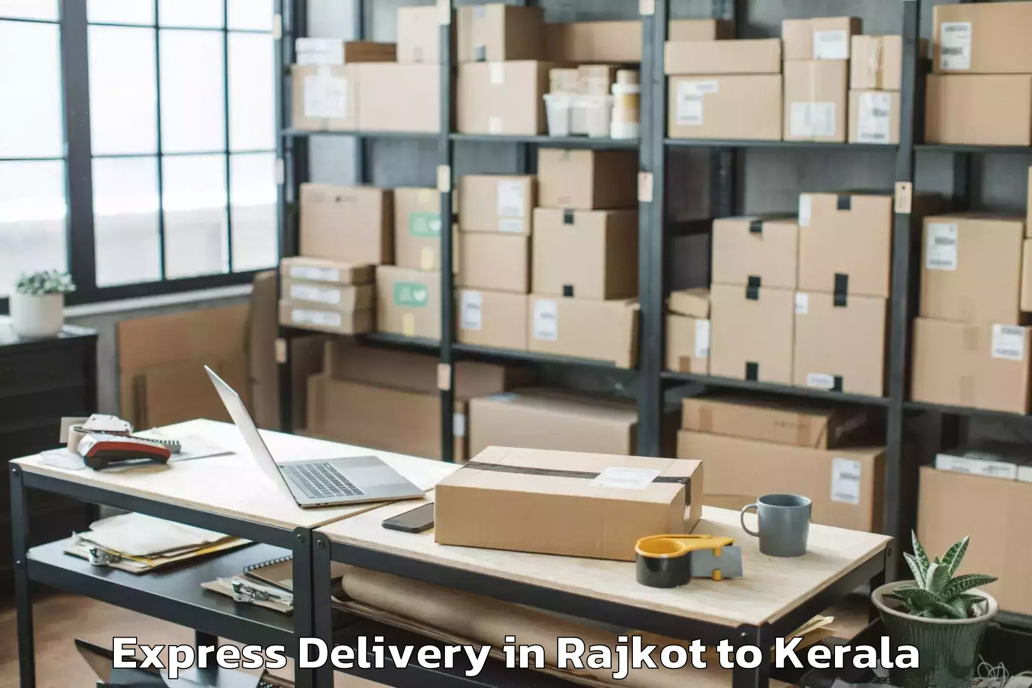 Leading Rajkot to Iritty Express Delivery Provider